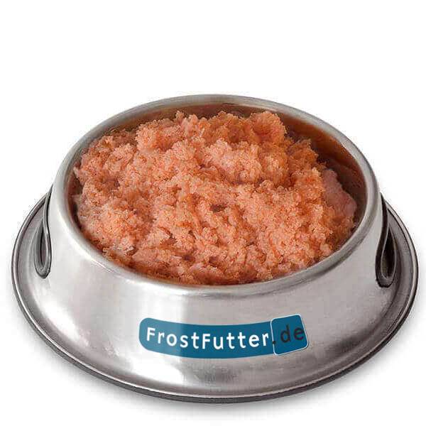 Zartes Lachskomplett BARF Frostfutter für Hunde und Katzen