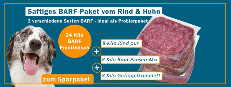 Probe BARF Paket für Hunde