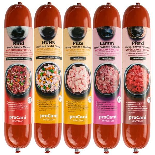 proCani selection Kochwürste Sparpaket 5 Sorten - 10x400g